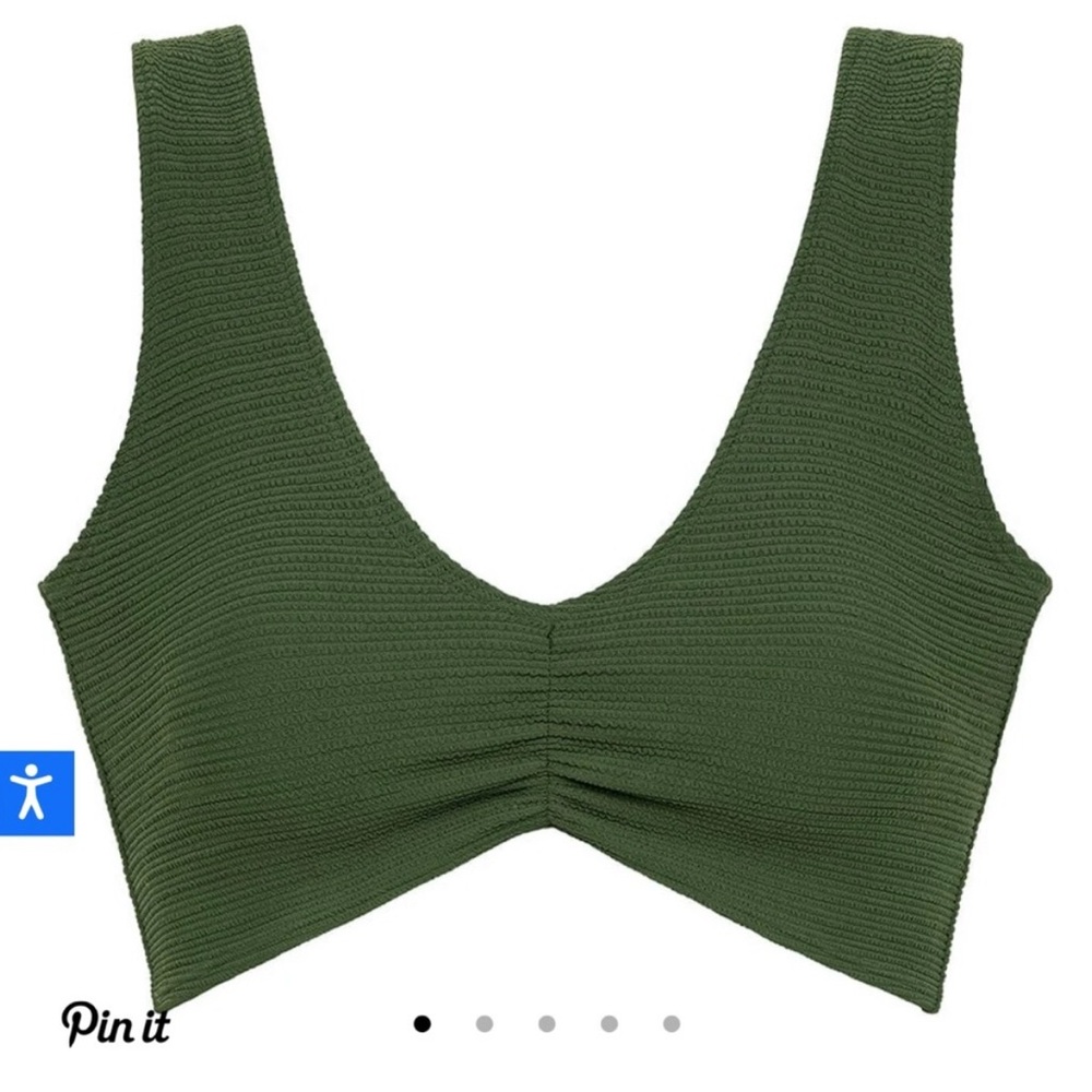 Montce Olive Green Bikini Top